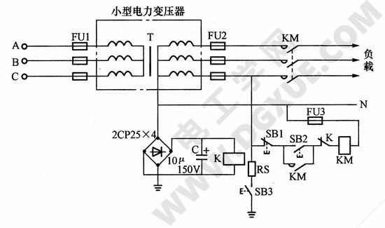 电压型低压触电保护器应用电路图