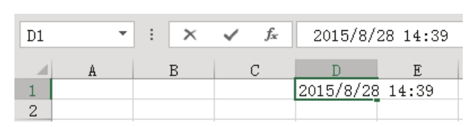 Excel 如何快速输入当前日期和时间？-Excel22