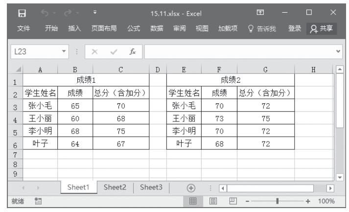 Excel 按位置对数据进行合并计算
