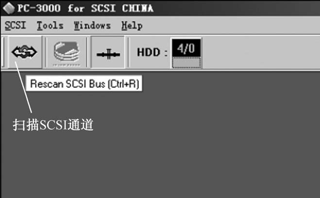 扫描SCSI通道