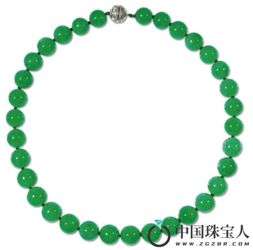 翡翠珠链（成交价：11,500,000人民币
）