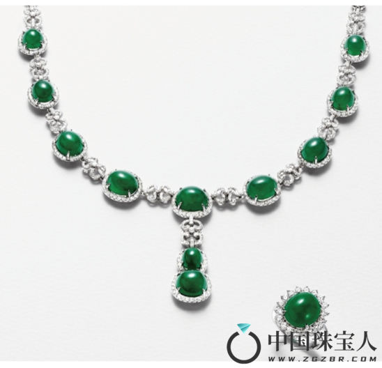 翡翠钻石项链（成交价：149,500人民币
）