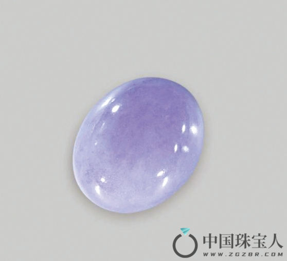 天然紫翡翠蛋面（成交价：18,400港币
）