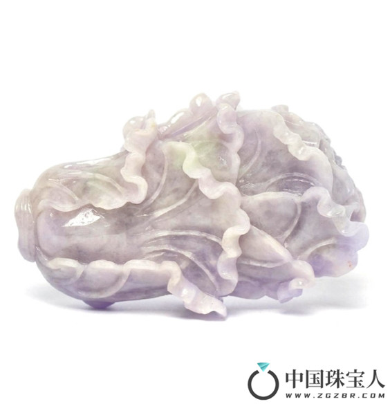 天然紫翡翠“百财”珮（成交价：13,800港币
）