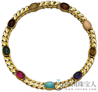 宝格丽宝石项链（成交价：20,000瑞士法郎）