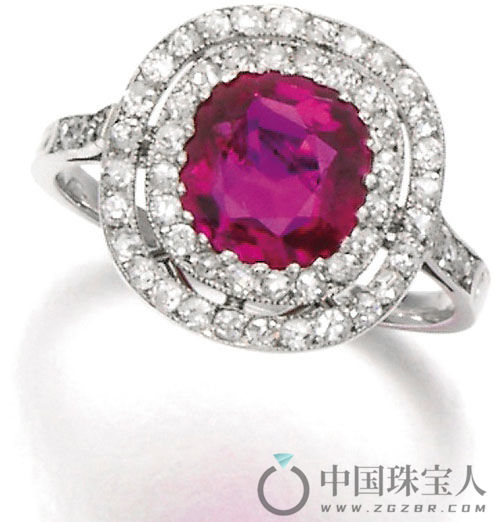 20世纪早期红宝石配钻石戒指（成交价：30,000英镑）