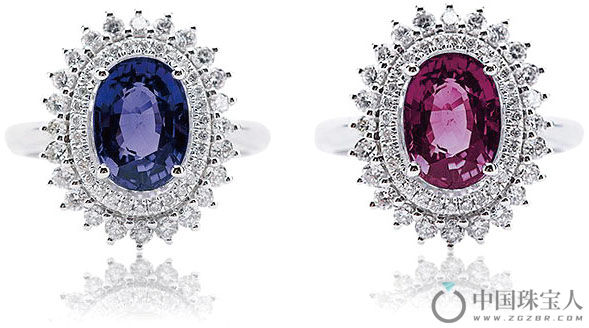 变色蓝宝石戒指（成交价：89,600人民币）