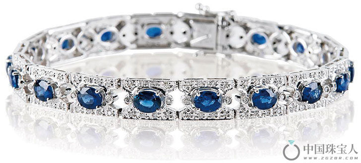 蓝宝石手链（成交价：81,760人民币）