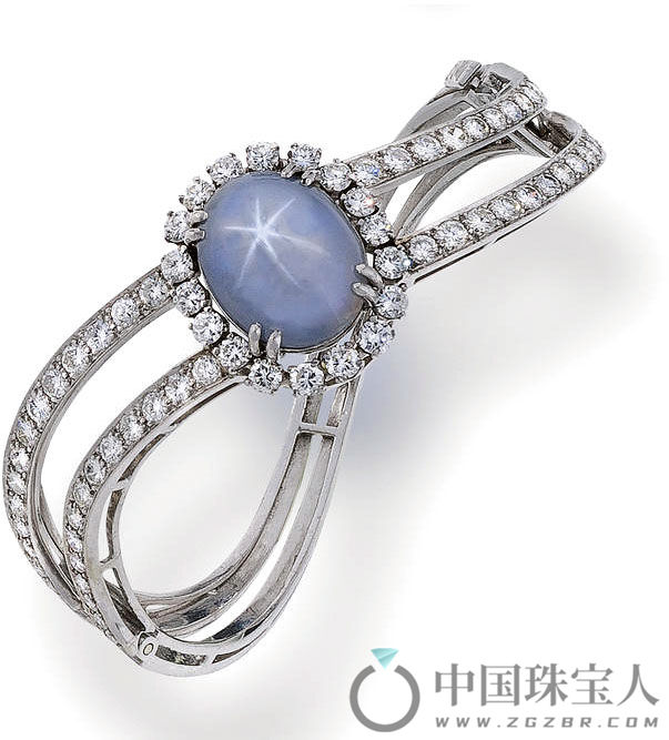 星光蓝宝石配钻石手链（成交价：8,750美金）