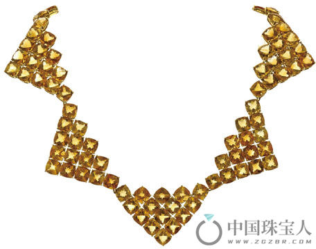 黄水晶项链（成交价：8,125美金）