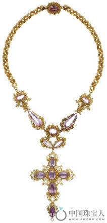19世纪早期宝石金项链（成交价：6,000英镑）