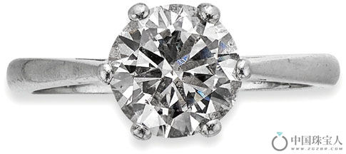 钻石戒指（成交价：4,375英镑）