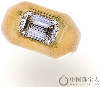 钻石配18K金戒指（成交价：15,625美金）