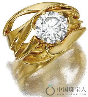 钻石戒指（成交价：18,750美金）