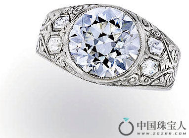 钻石铂金戒指（成交价：56,250美金）