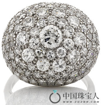 Loretz & Benoit 钻石戒指，约制于1955年（成交价：5,000美金）