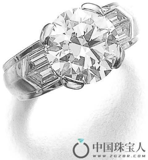 Gübelin 钻石戒指（成交价：68,750瑞士法郎）