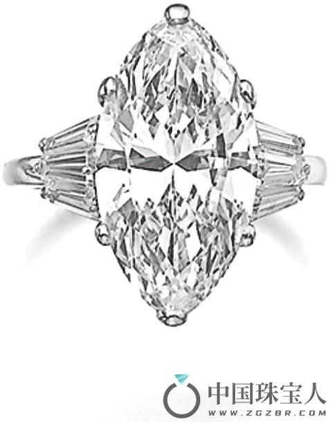 钻石戒指（成交价：137,000瑞士法郎）