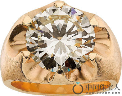 男士钻石戒指（成交价：75,000美金）