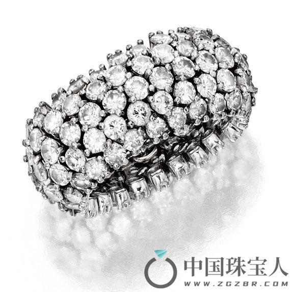 钻石铂金指环（成交价：16,250美金）