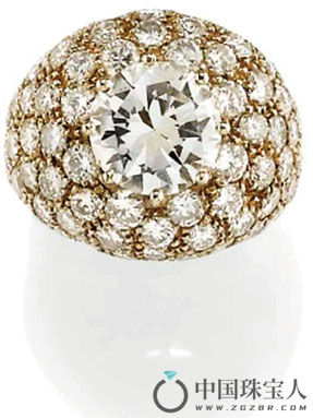 钻石戒指（成交价：13,750欧元）