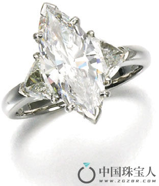 钻石戒指（成交价：16,250英镑）