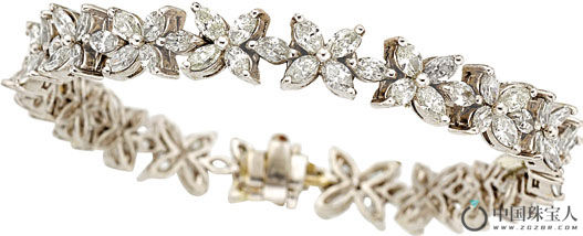 钻石铂金手链（成交价：7,500美金）