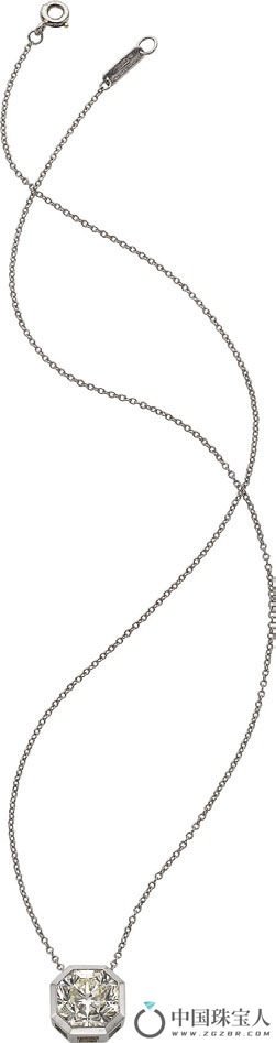 蒂芙尼钻石铂金吊坠项链（成交价：53,125.00美金）