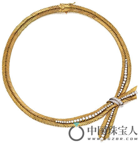 梵克雅宝钻石18K金“Cheveux D’ange”项链（成交价：31,250美金）