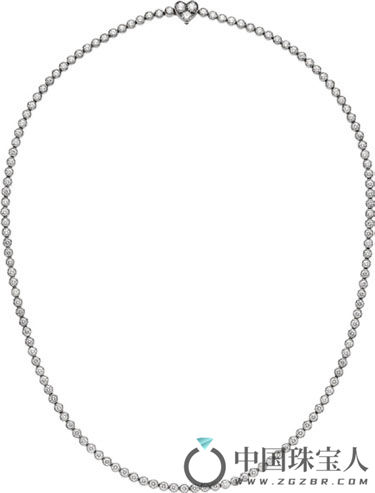 蒂芙尼钻石铂金项链（成交价：9,375.00美金）