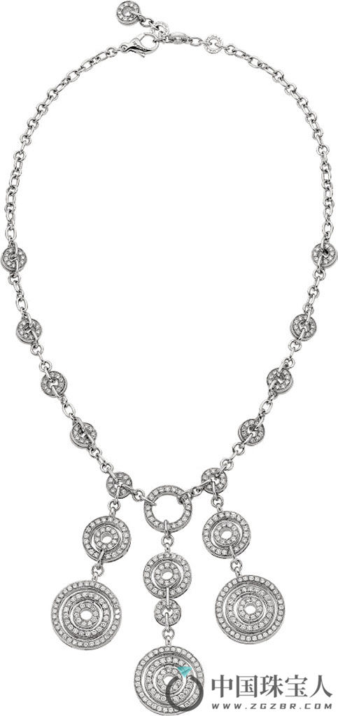 宝格丽钻石白金项链（成交价：20,000美金）
