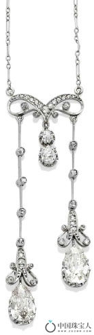 美好年代钻石铂金项链（成交价：15,000欧元）