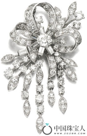 1960年代卡地亚钻石胸针（成交价：5,000英镑）