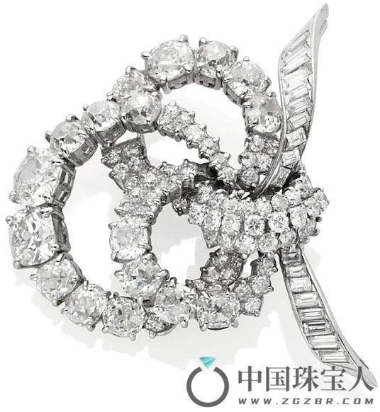 钻石胸针（成交价：7,500欧元）