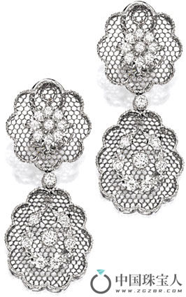 布契拉提钻石耳环（成交价：125,000港币）