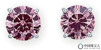 卡地亚彩色钻石耳钉（成交价：2,680,000港币）