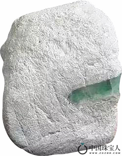 图2.2　白砂皮的矿物成分是三水铝石