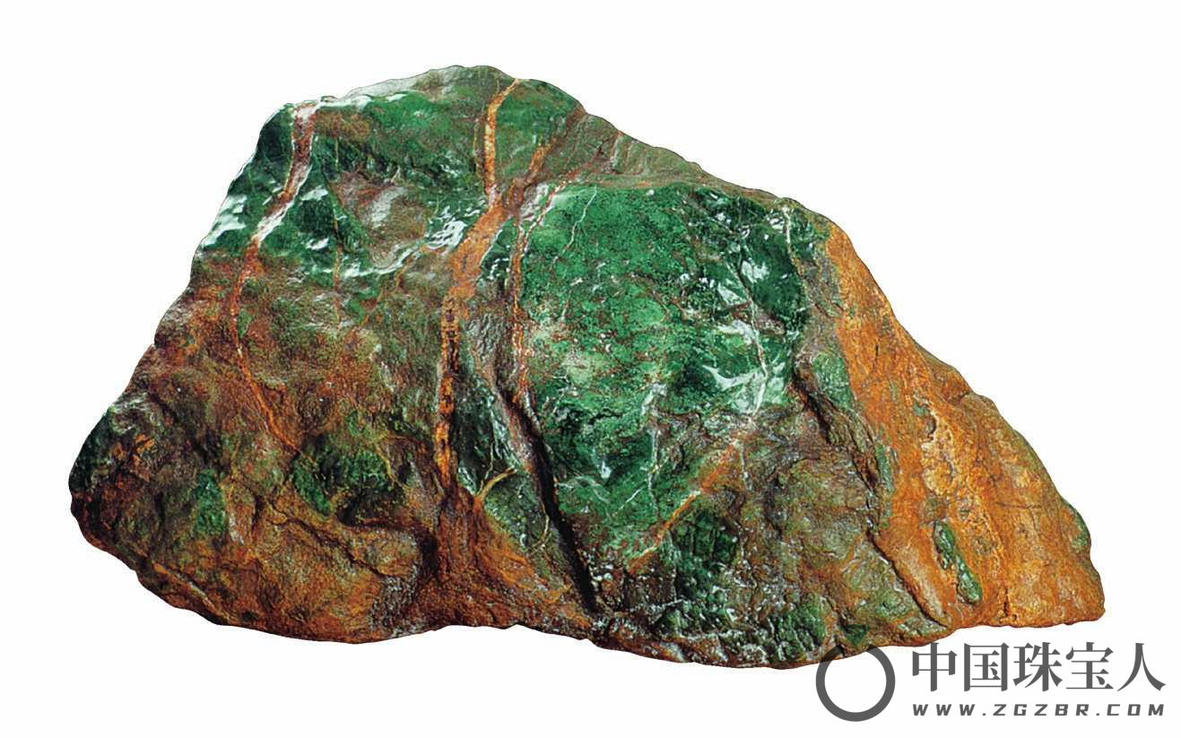 翡翠原石（600毫米×1100毫米×550毫米，重约500千克）